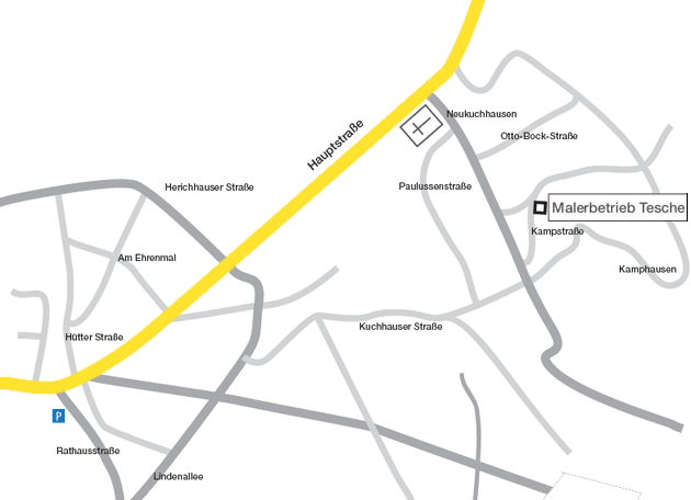 Anfahrtskizze 2 en Detail